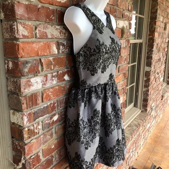 Aqua party dress black and silver size medium - Picture 3 of 8